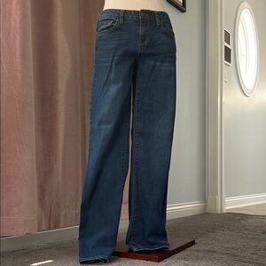 Blue Flare Wide Leg Jeans Timeless Style
